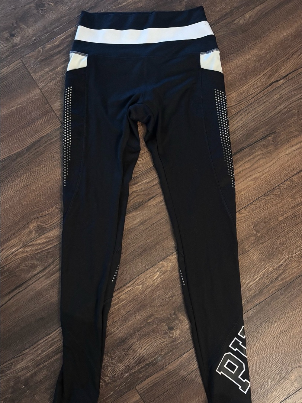 PINK Victoria's Secret Black & White High-Waist Leggings